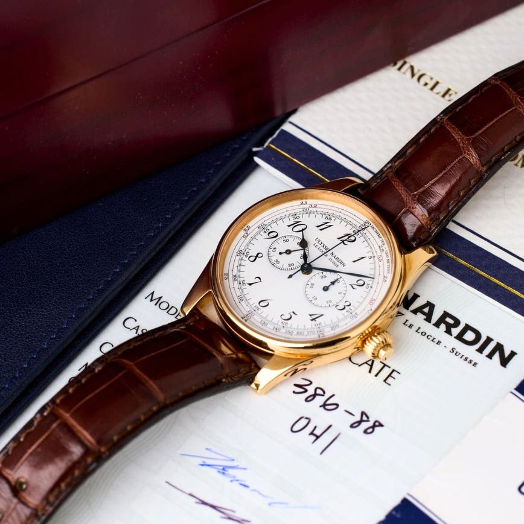 Ulysse Nardin Monopusher Chronograph Ref. 386-88 with caliber UN-38