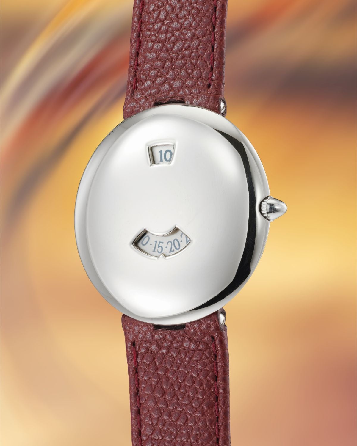 Lot 115: A 1992 Chaumet Les Pléiades Ref. 10A in 18k white gold, with a movement developed by F.P. Journe, included in The Geneva Watch Auction XXIV. Estimate: CHF 15,000–30,000