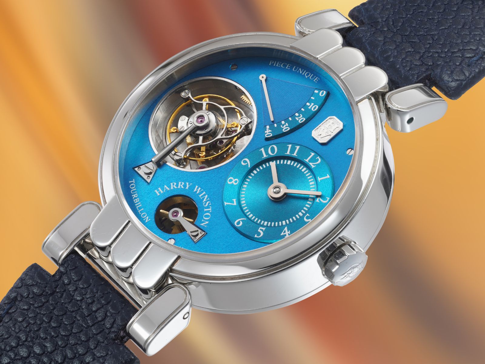 Lot 107: A 2001 Harry Winston and F.P. Journe Opus One Tourbillon Ref. 200/MTFPJ38P in platinum, included in The Geneva Watch Auction XXIV. Estimate: CHF 400,000–800,000