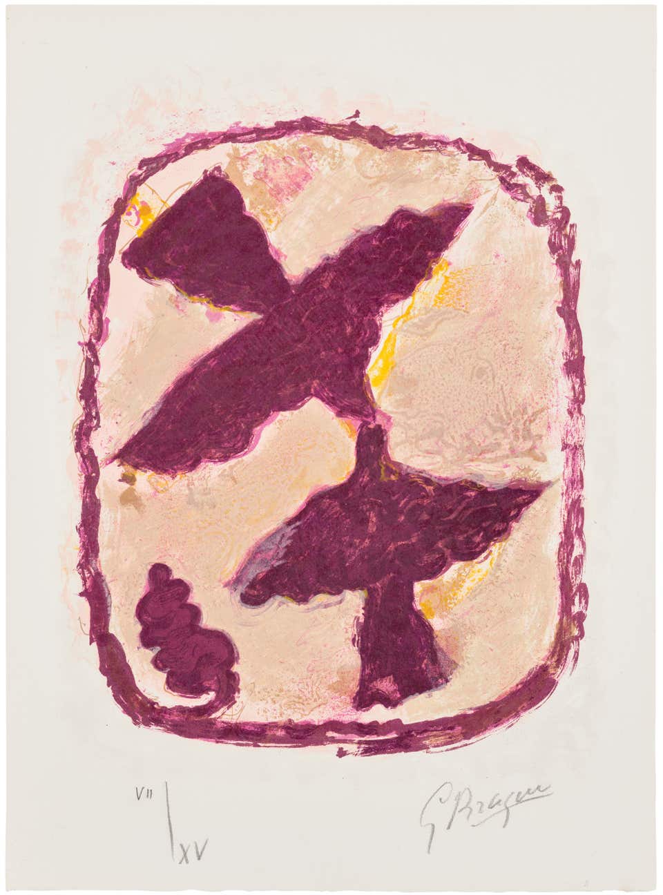 Georges Braque Oiseaux fulgurants (Dazzling Birds), from Lettera amorosa (Love Letter), Phillips Editions Modernism London