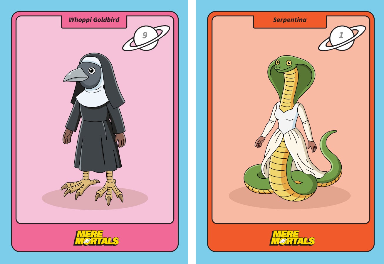 Art trading cards by Cj Hendry.