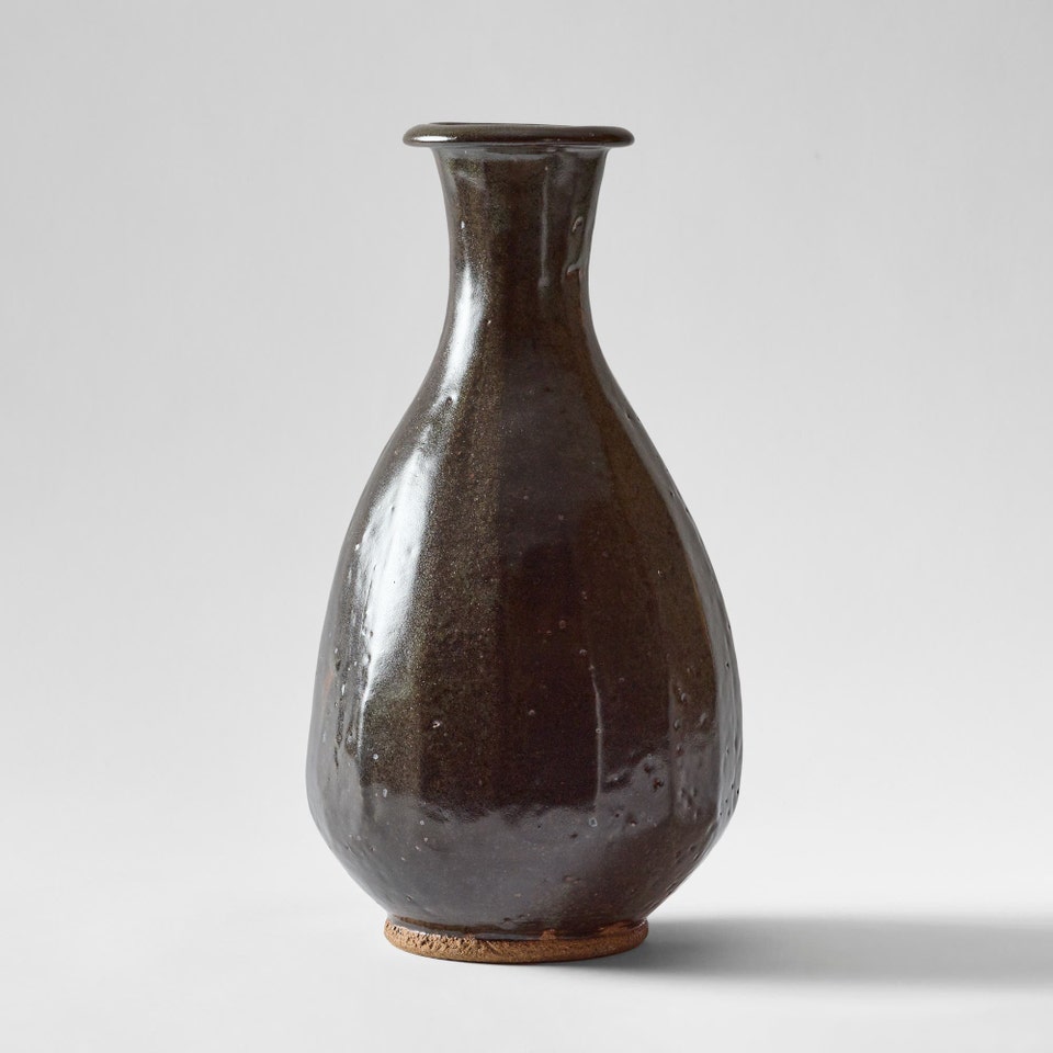 Bernard Leach Faceted Vase, 1960s