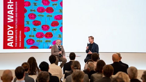 Cary Leibowitz in conversation with Paul Maréchal at Phillips’ New York gallery.