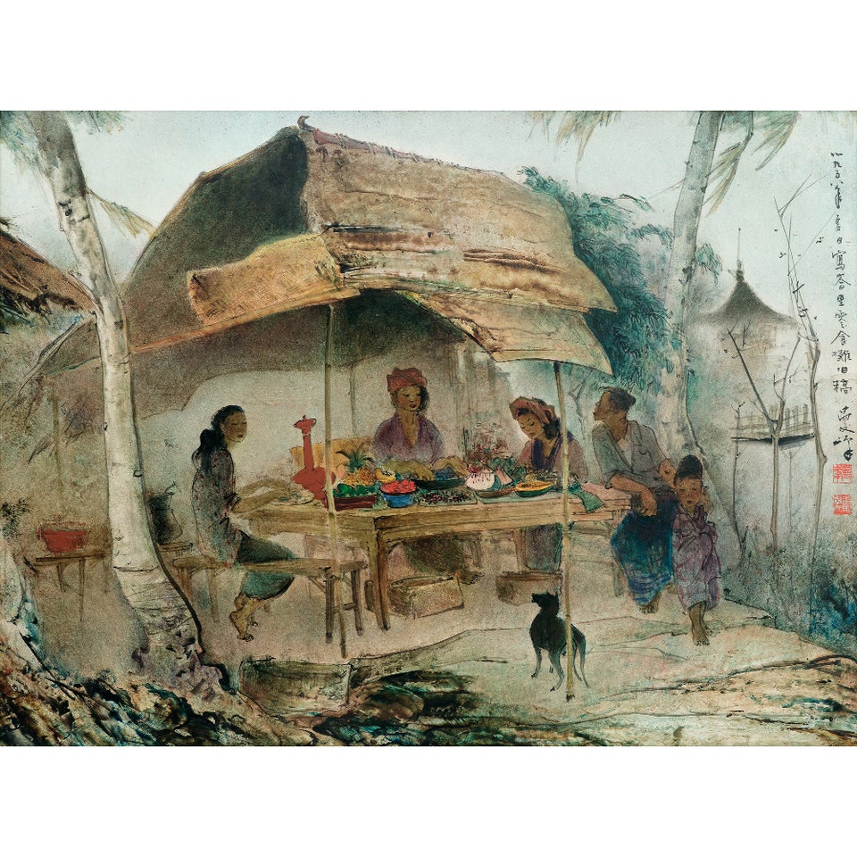 Lee Man Fong Snack Stall in Bali, Phillips Modern & Contemporary Art Auction Hong Kong