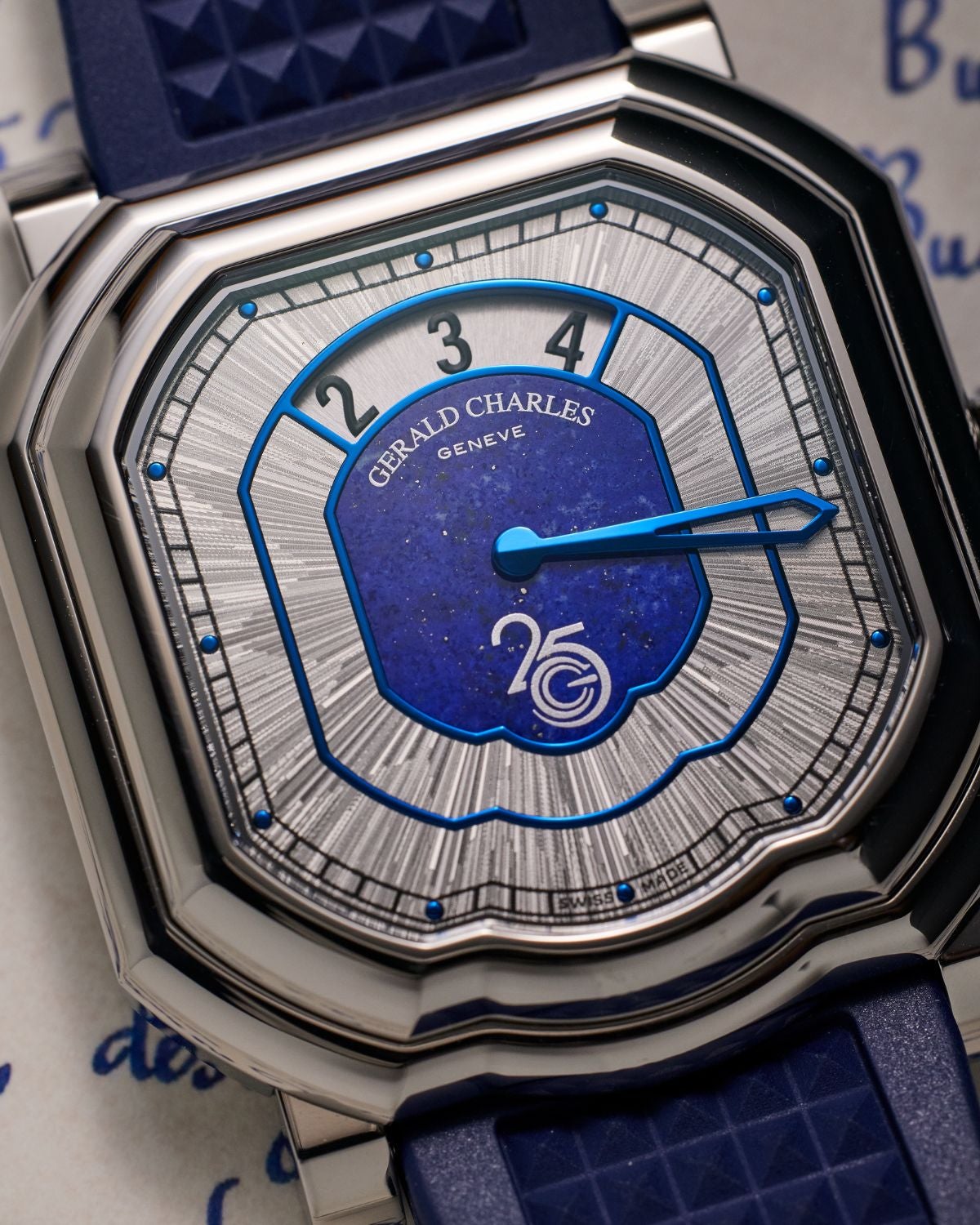 Lot 48: A 2025 Gerald Charles Maestro Ref. GC39-TNPS-LSEN-RSDP-REM in titanium, one of a limited edition of 100 pieces, included in the Phillips New York Sessions, Fall 2026. Estimate: USD $12,000–24,000 
