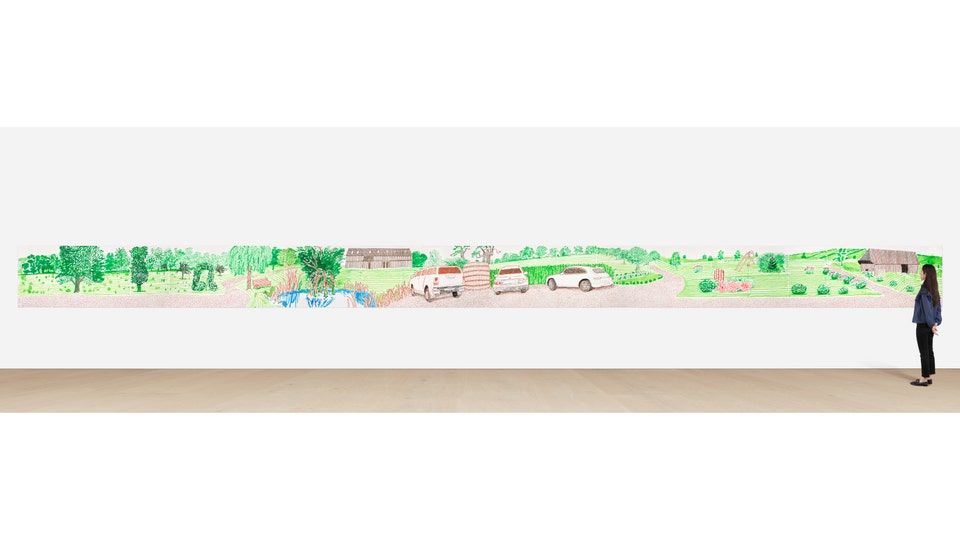 David Hockney Autour de la maison, été (Around the House, Summer)