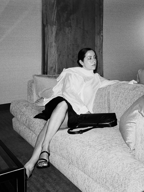 Writer and photographer Fiona Dinkelbach at The Peninsula Tokyo.