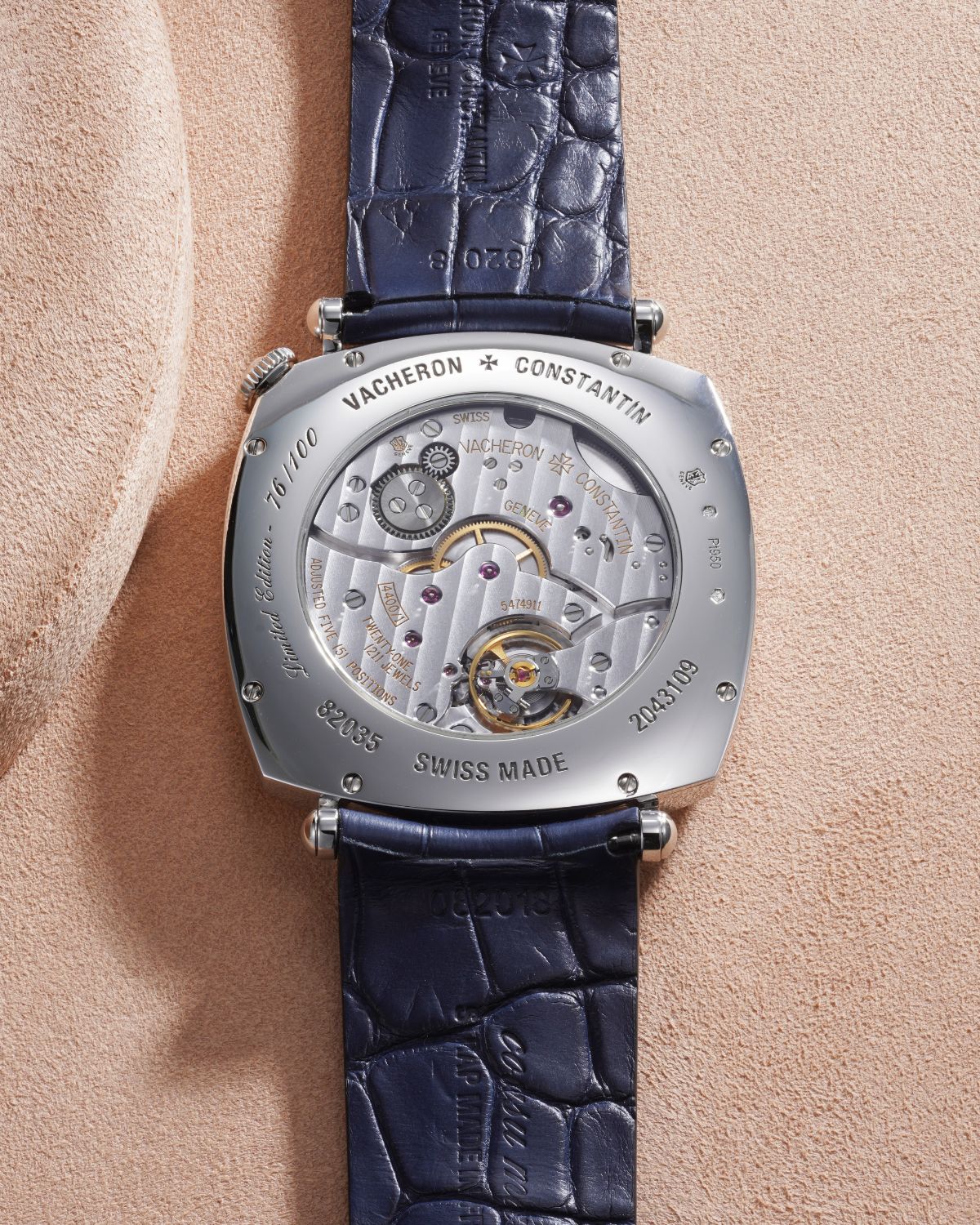 Lot 8: A 2021 Vacheron Constantin Historiques American 1921 “Collection Excellence Platine” in platinum, No.76 of a 100-piece limited edition, included in the Phillips Geneva Sessions, Fall 2026, Online Auction. Estimate: CHF 20,000–40,000