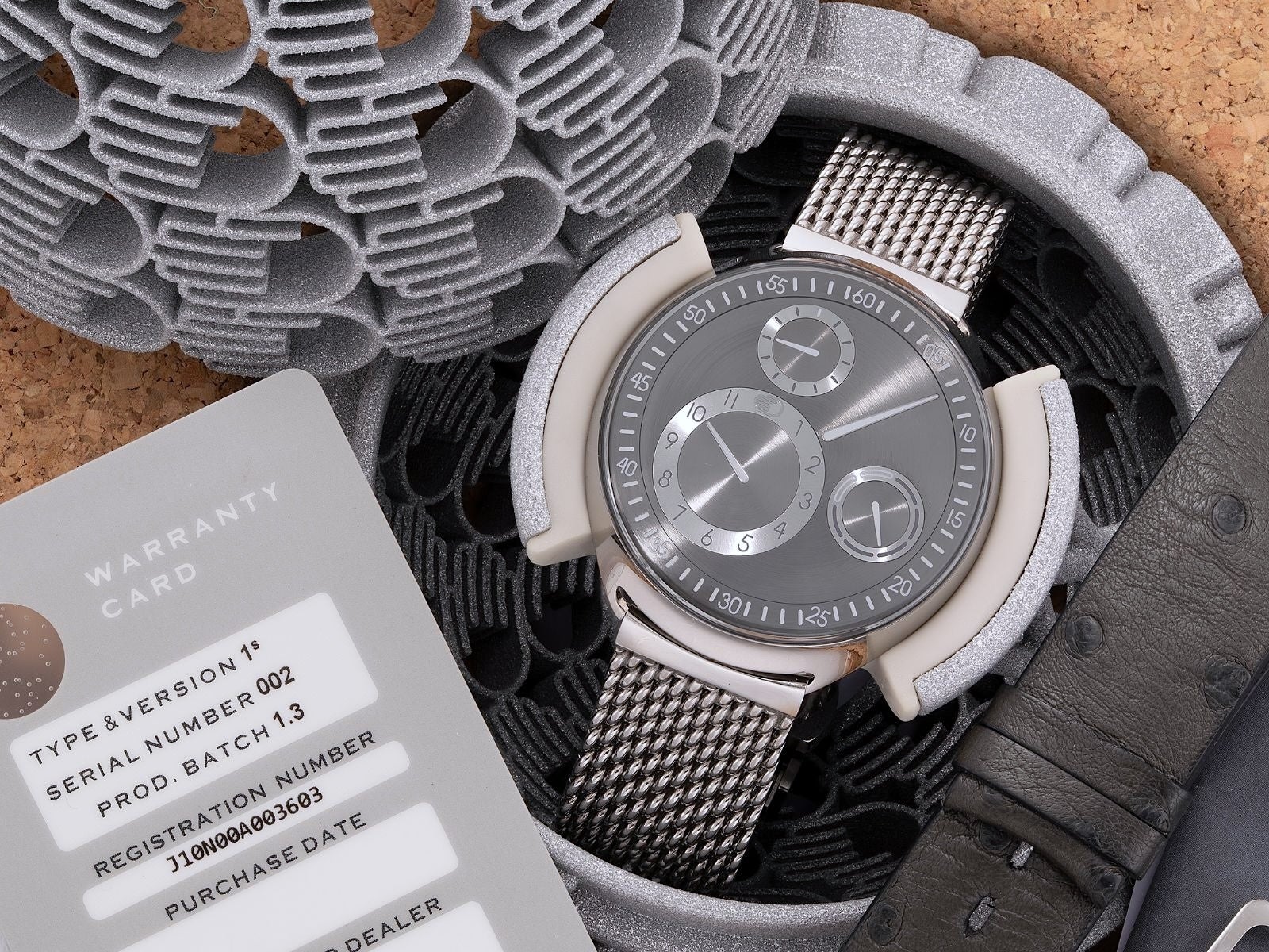 Lot 8111: A circa 2019 Ressence Type 1 Slim “Ruthenium/Silver” Ref. Type 1S in titanium, included in the Phillips Hong Kong Sessions, Fall 2026. Estimate: HKD $75,000–150,000
