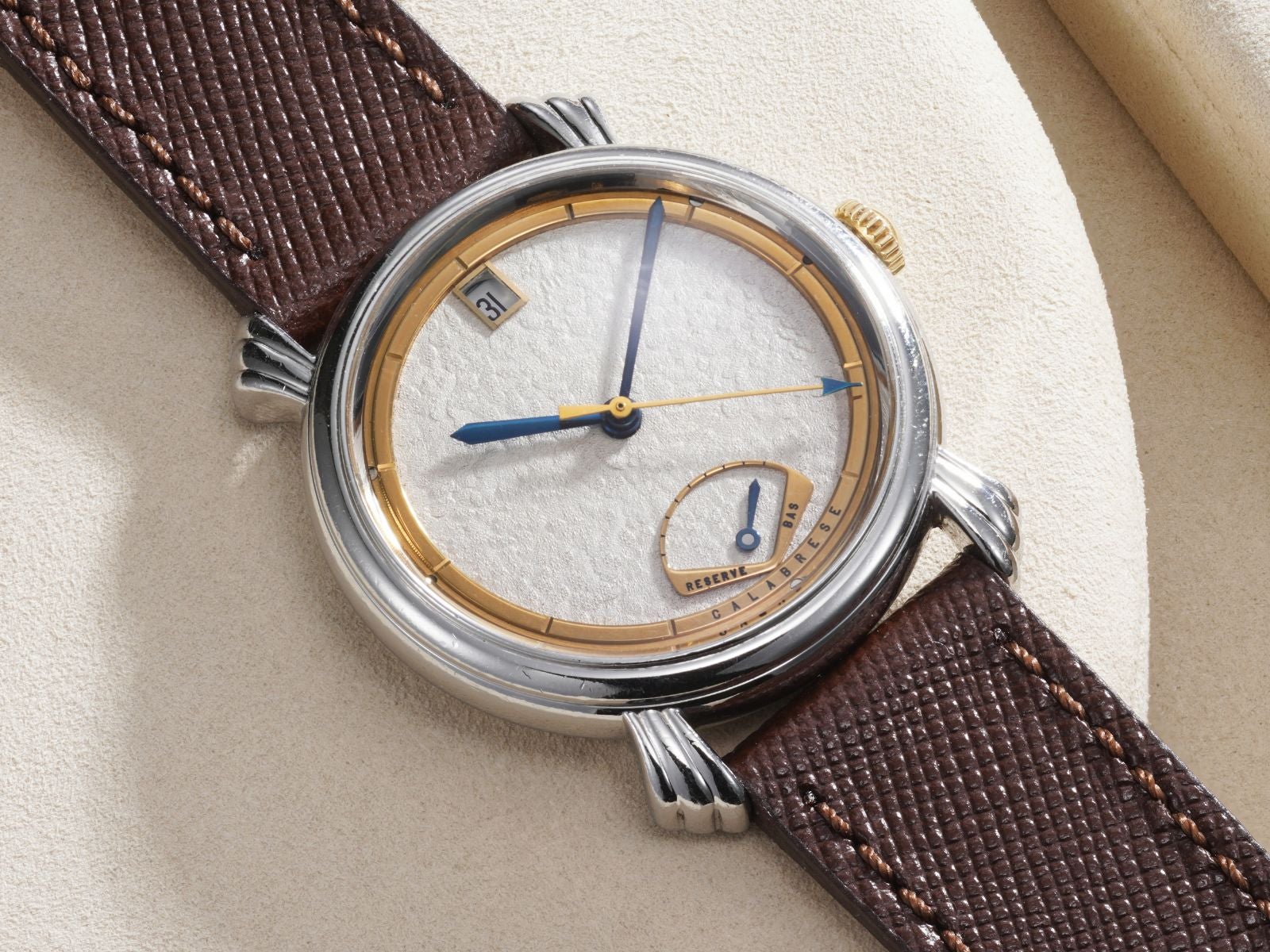 Lot 62: A 1996 Calabrese Power in stainless steel, included in the Phillips Geneva Sessions, Fall 2026, Online Auction. Estimate: CHF 1,000–2,000