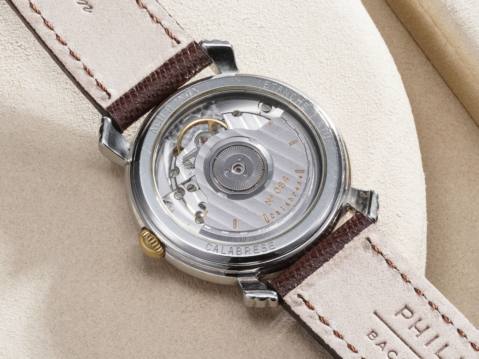 Lot 62: A 1996 Calabrese Power in stainless steel, included in the Phillips Geneva Sessions, Fall 2026, Online Auction. Estimate: CHF 1,000–2,000