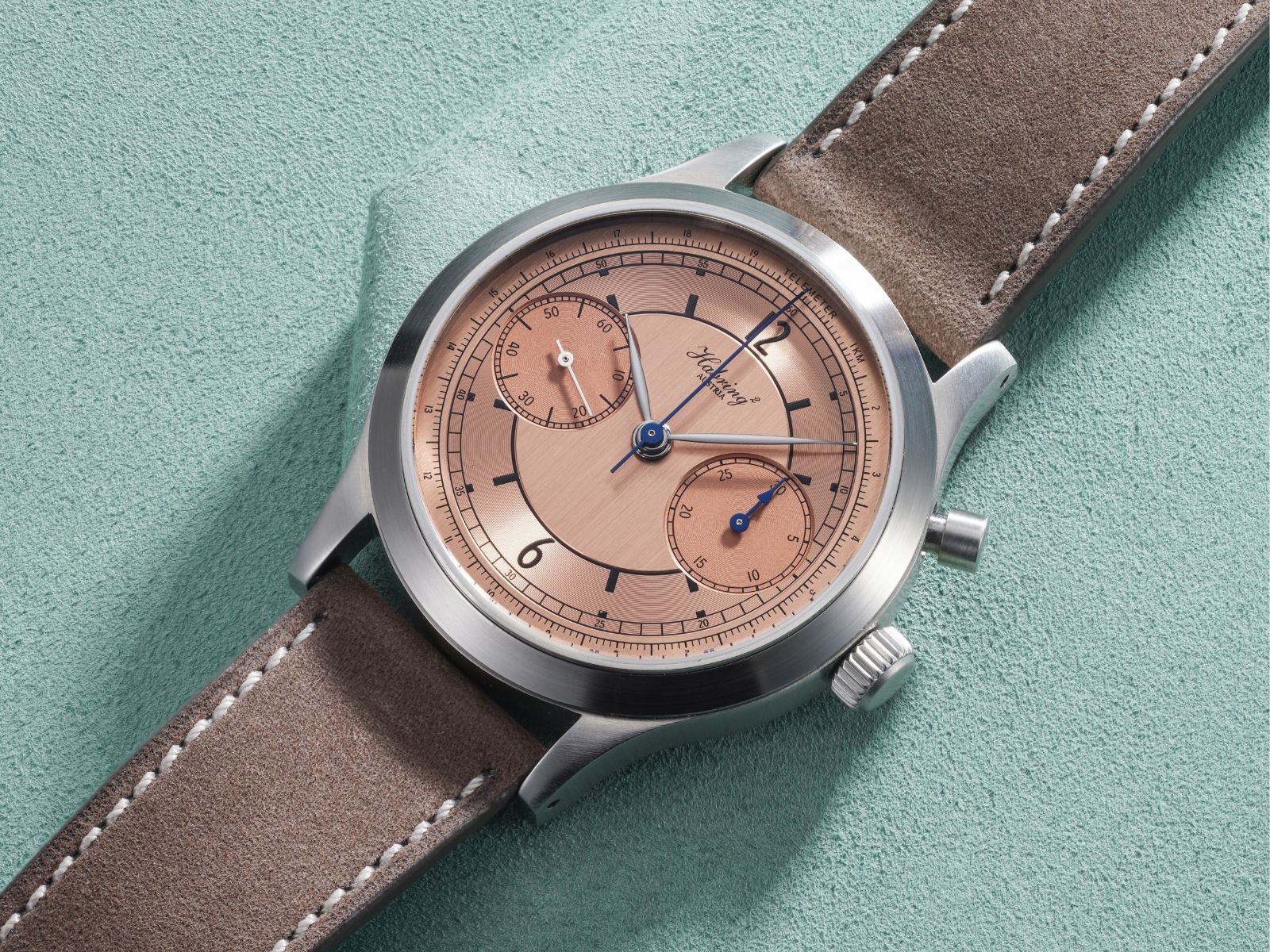 Lot 46: A 2021 Habring² Monochrome Montre de Souscription 1 in stainless steel, one of a 33-piece limited edition, included in the Phillips Geneva Sessions, Fall 2026, Online Auction. Estimate: CHF 3,000-6,000
