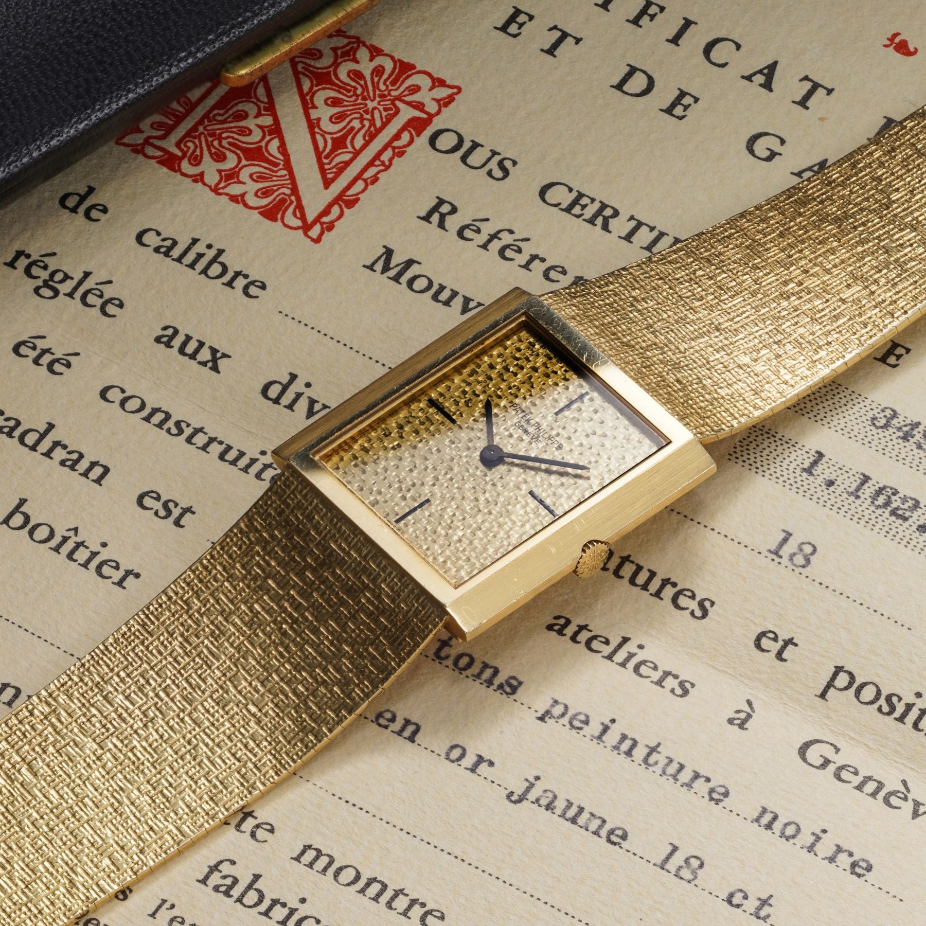 Lot 32: A 1969 Patek Philippe Ref. 3491/3 in yellow gold with integrated Jean-Pierre Ecoffey bracelet, included in the Phillips Geneva Sessions, Fall 2026, Online Auction. Estimate: CHF 8,000–16,000