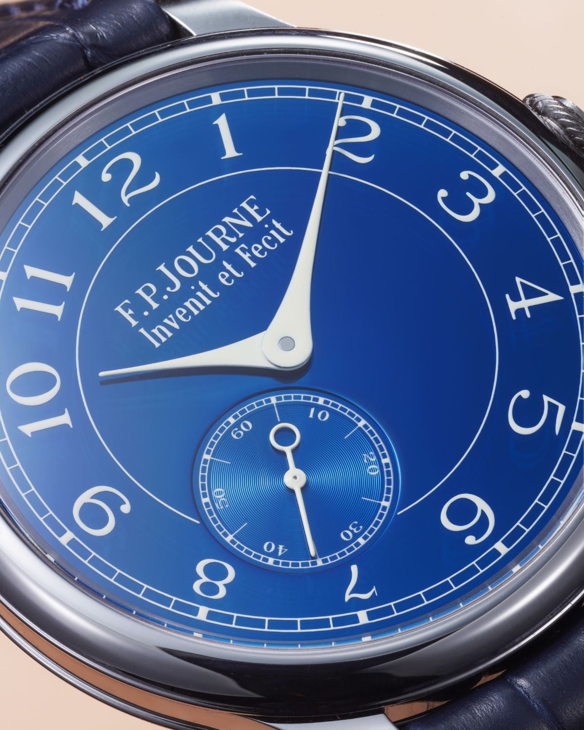Lot 37: A 2021 F.P. Journe Chronomètre Bleu in tantalum, included in the Phillips Geneva