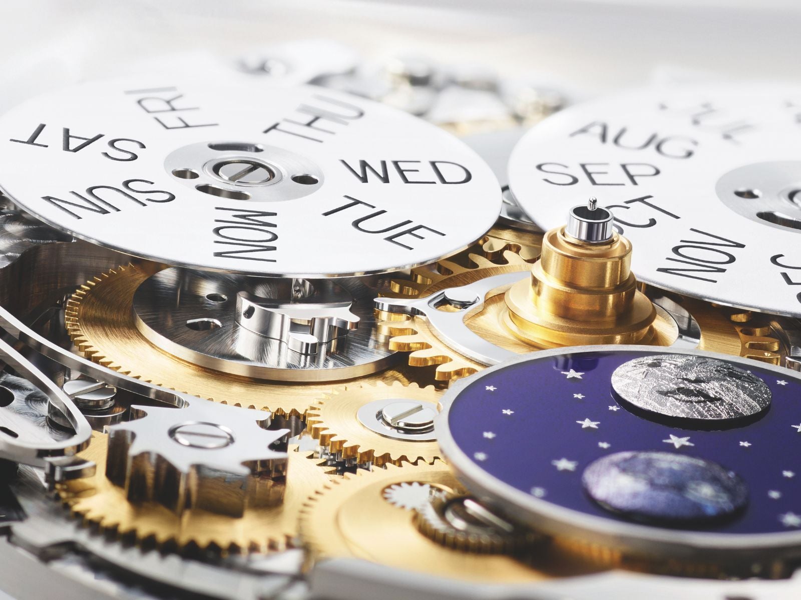 The calendar system of Caliber 7190 on the new Rolex Perpetual Padellone. Rolex