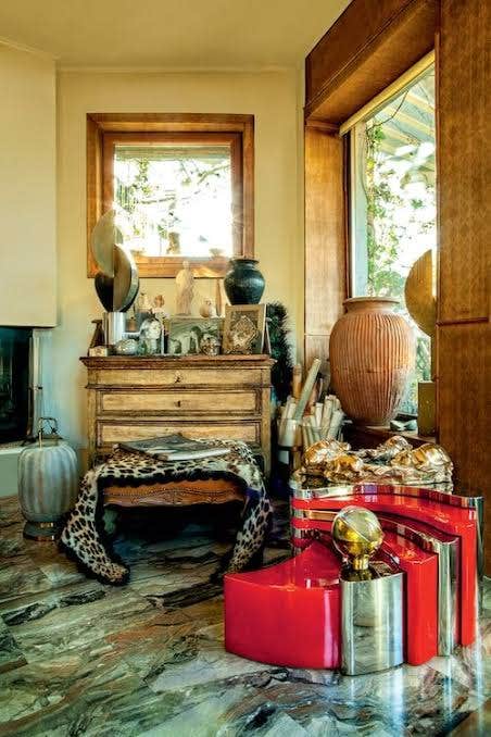 Gabriella Crespi's Milan Apartment, 1970s. Photo: Archivio Gabriella Crespi.