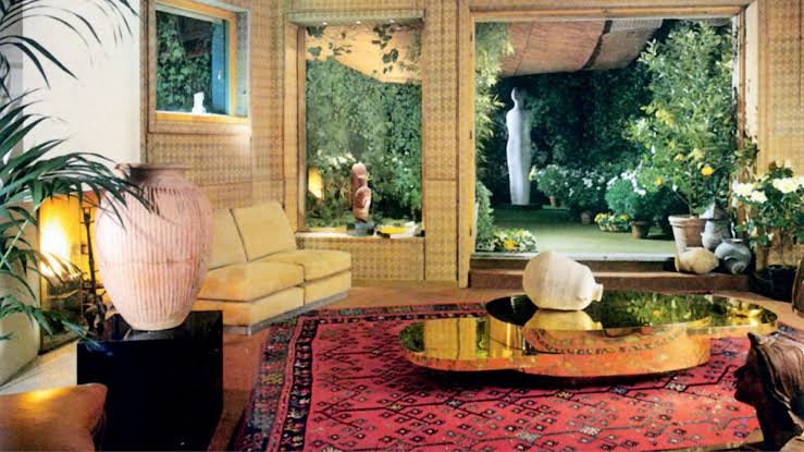 Gabriella Crespi's Milan Apartment, 1970s. Photo: Archivio Gabriella Crespi.