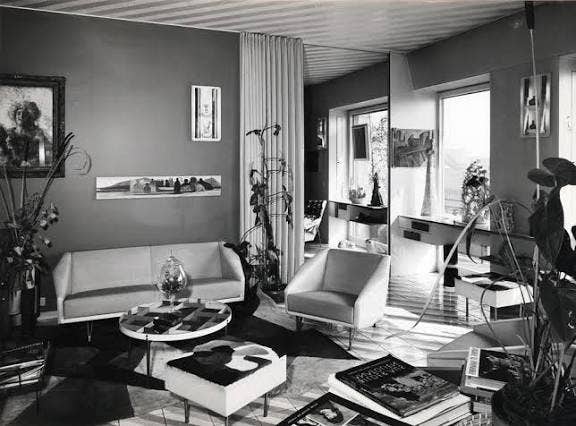 Gio Ponti's Via Dezza apartment. Photo: © Gio Ponti Archives / archivio storico Gio Ponti.