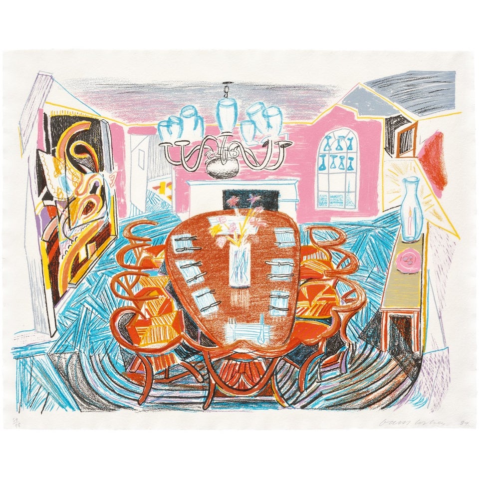 David Hockney Tyler Dining Room, from Moving Focus