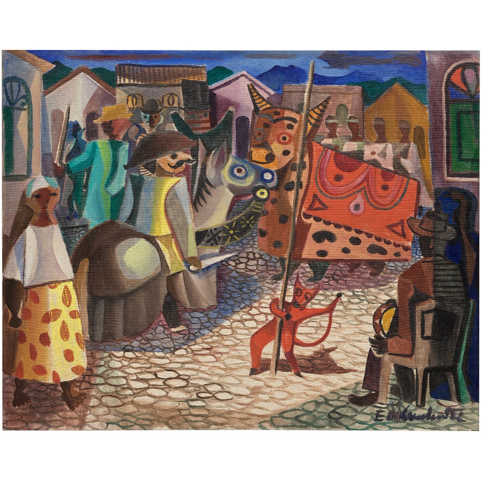 Emiliano di Cavalcanti Sem título 1950 at Phillips Auction in New York