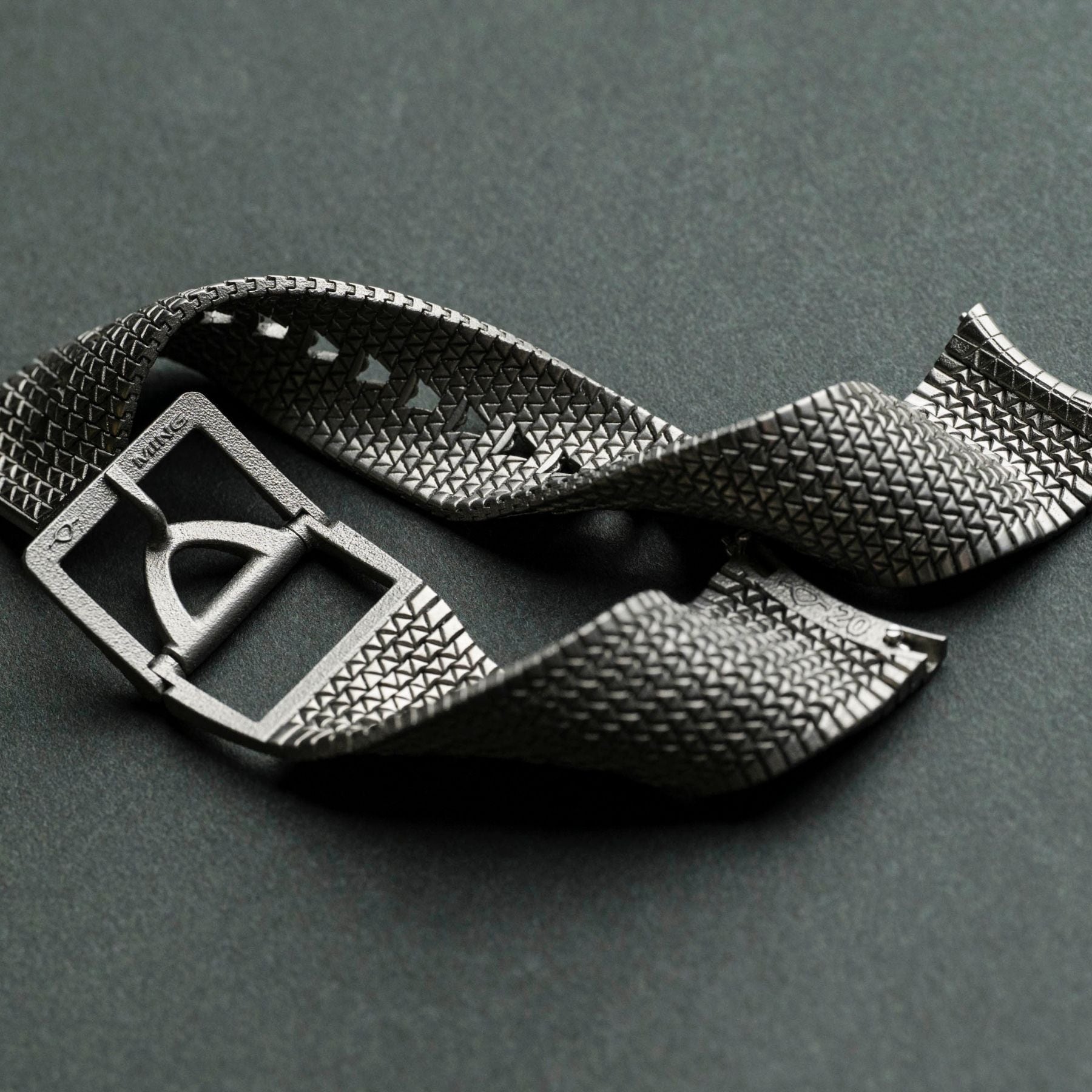 The first tantalum polymesh prototype watch bracelet.
