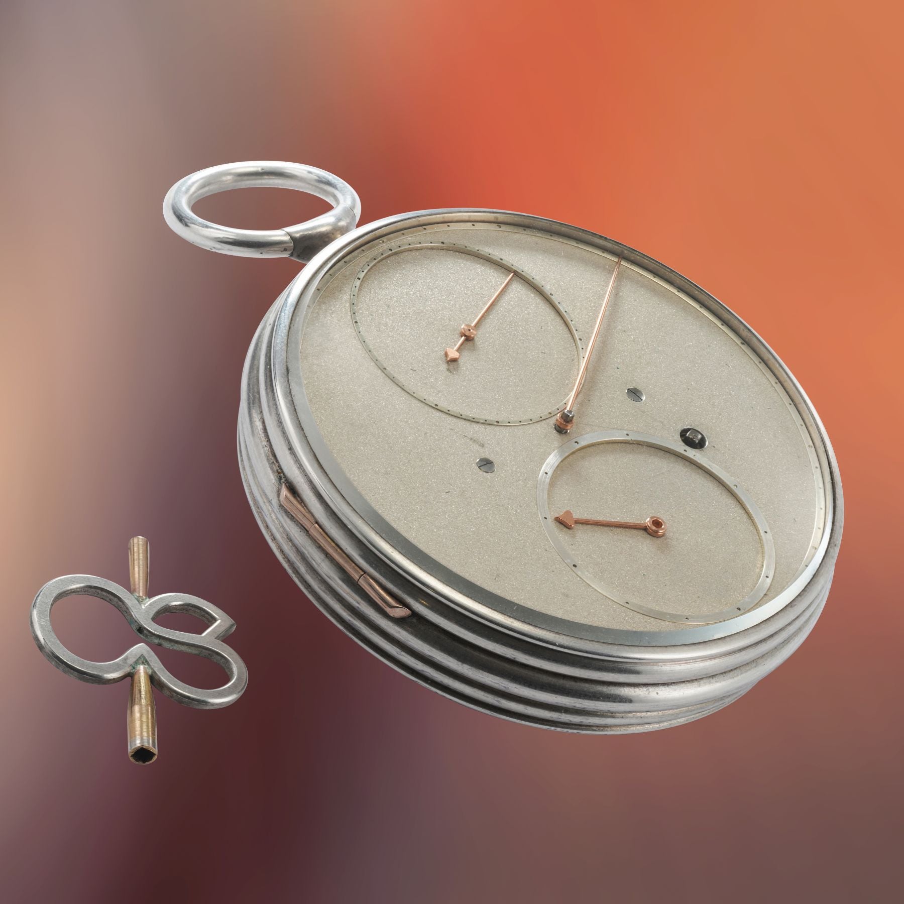 Lot 61: A circa 1985 Richard Miklosch flying tourbillon pocket watch with detent escapement in silver, included in The Geneva Watch Auction XXIV. Estimate: CHF 300,000–600,000