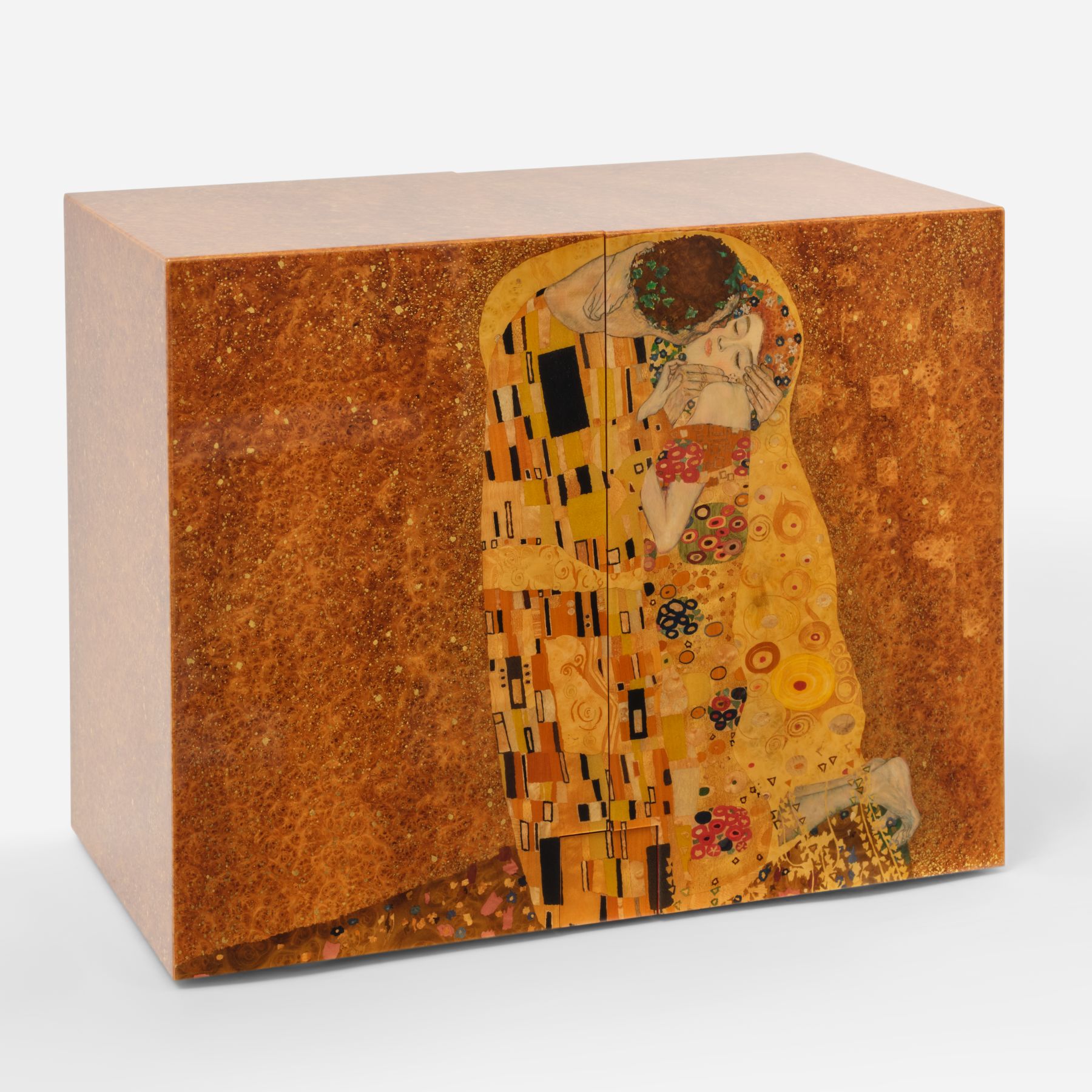 Lot : 39A 2012 Jaeger-LeCoultre Atmos Marqueterie “Gustav Klimt” Ref. Q5543302, included in the Phillips New York Sessions, Fall 2026. Estimate: USD $70,000–140,000
