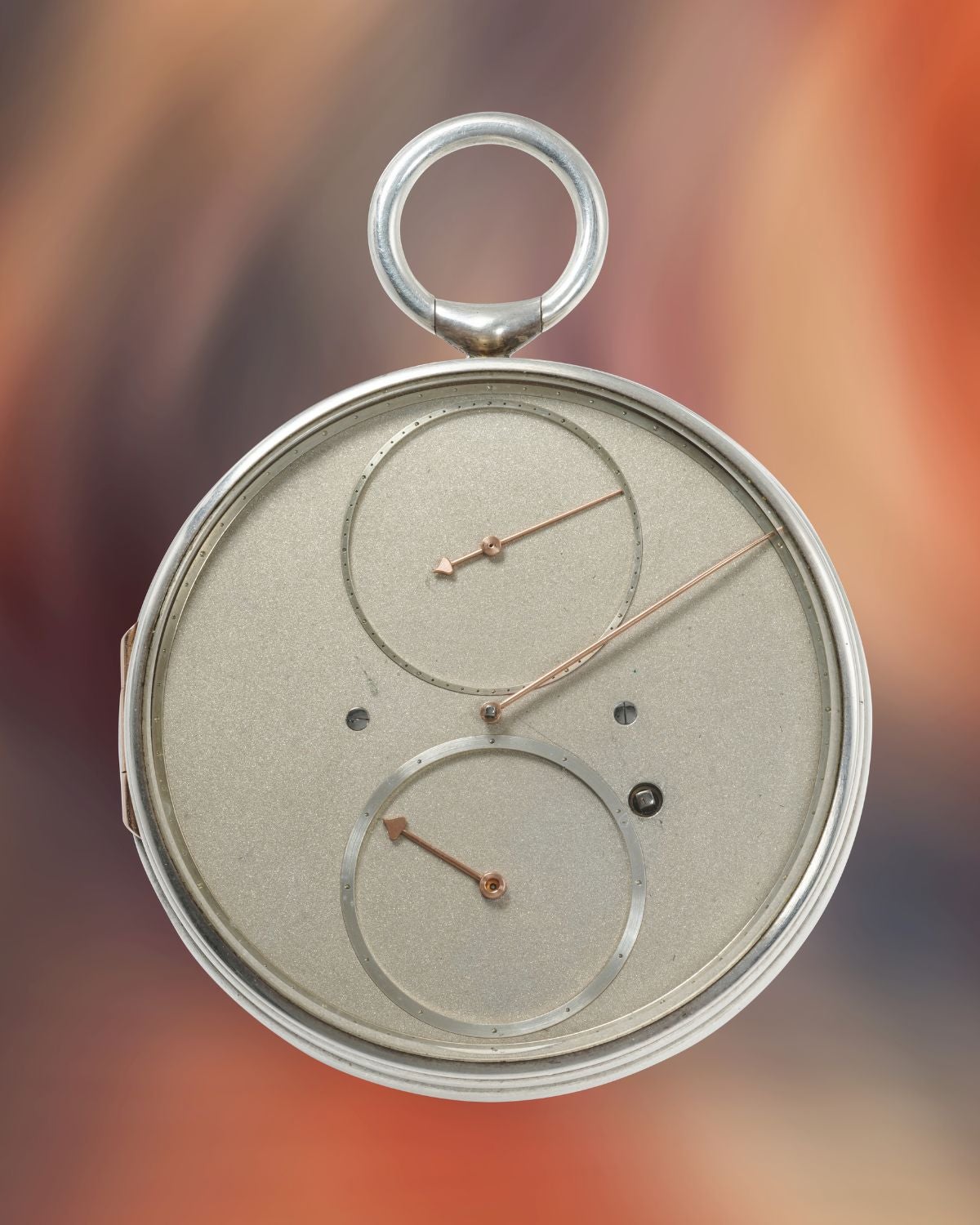 Lot 61: A circa 1985 Richard Miklosch flying tourbillon pocket watch with detent escapement in silver, included in The Geneva Watch Auction XXIV. Estimate: CHF 300,000–600,000