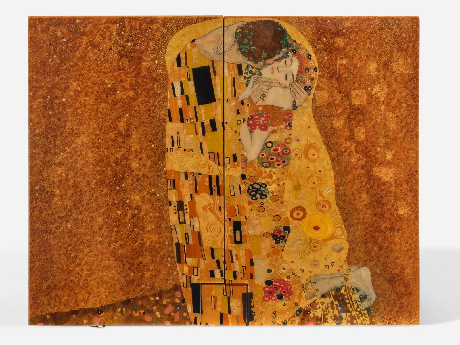 Lot : 39A 2012 Jaeger-LeCoultre Atmos Marqueterie “Gustav Klimt” Ref. Q5543302, included in the Phillips New York Sessions, Fall 2026. Estimate: USD $70,000–140,000