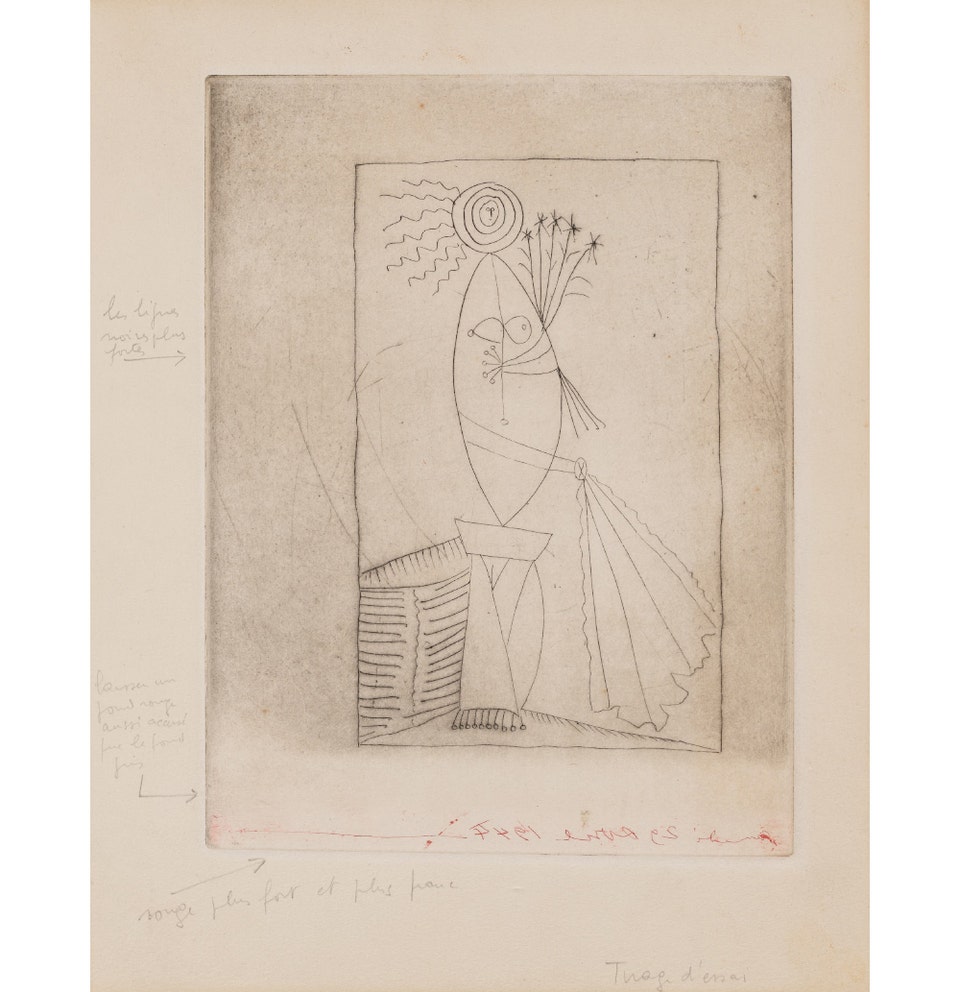 PABLO PICASSO, La Toréra (The Female Bullfighter), 1944.