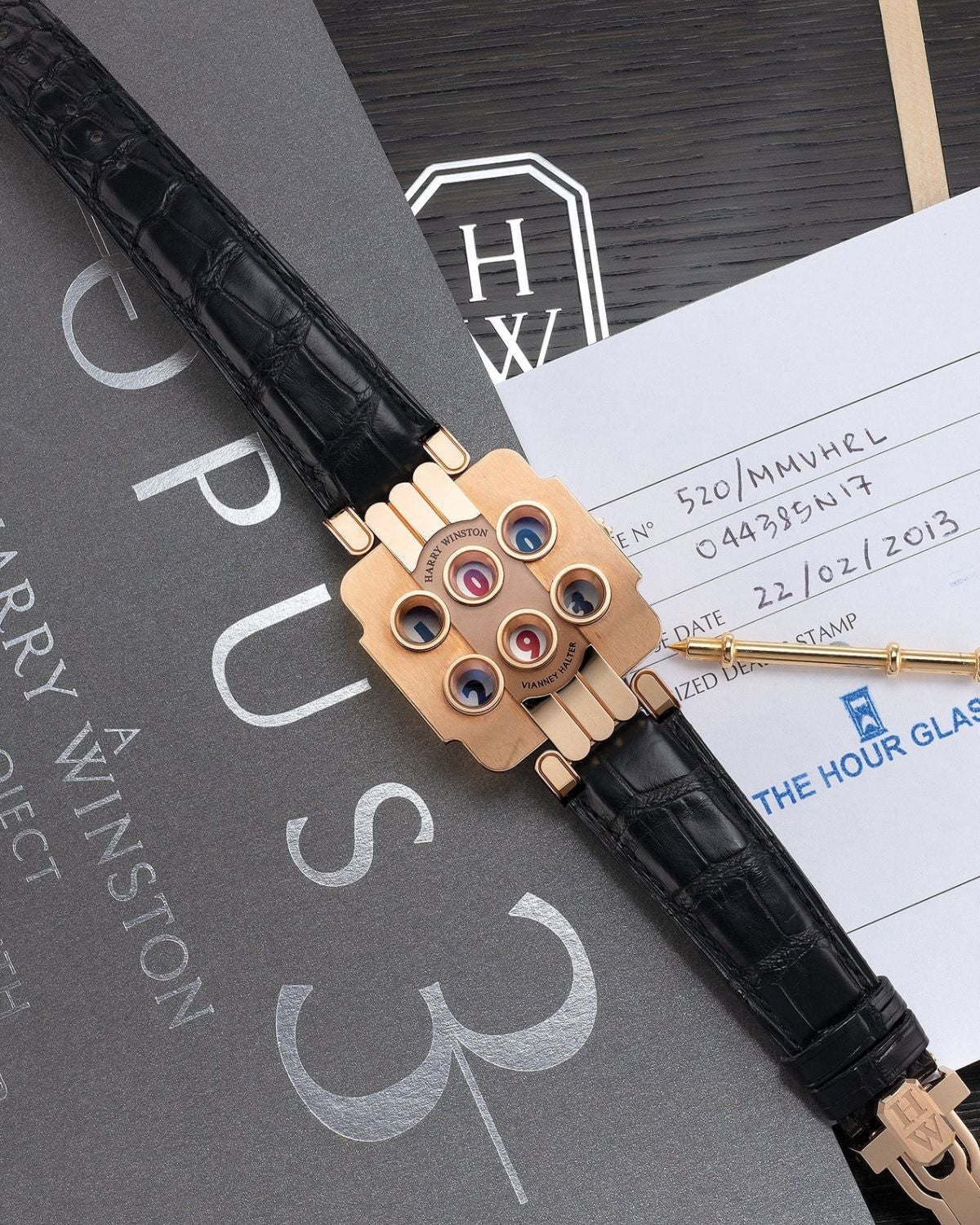 The Harry Winston Opus 3 Ref. 520/MMVHRL in 18k pink gold, No. 17 out of 25.
