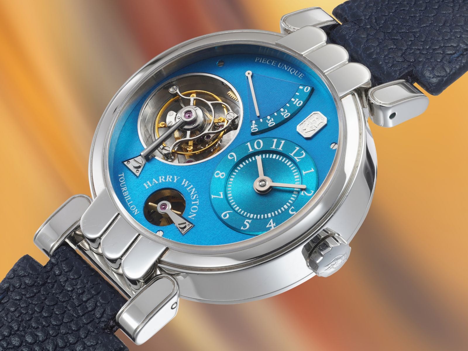 Lot 107: A 2001 Harry Winston and F.P. Journe Opus One Tourbillon Ref. 200/MTFPJ38P in platinum, included in The Geneva Watch Auction XXIV. Estimate: CHF 400,000–800,000