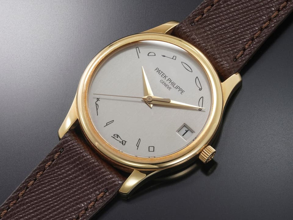 Patek Philippe Ref. 3998 “VILIP STERKK” with an Egyptian hieroglyph dial