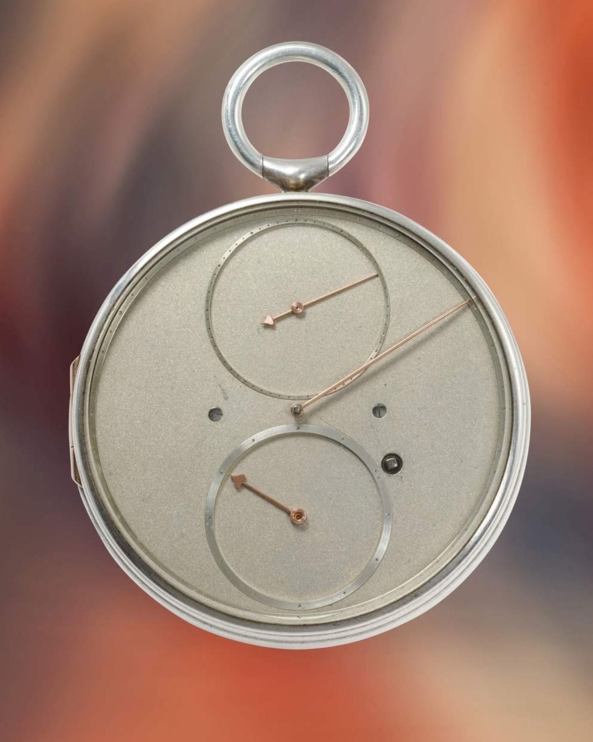 Lot 61: A circa 1985 Richard Miklosch flying tourbillon pocket watch with detent escapement in silver, included in The Geneva Watch Auction XXIV. Estimate: CHF 300,000–600,000 