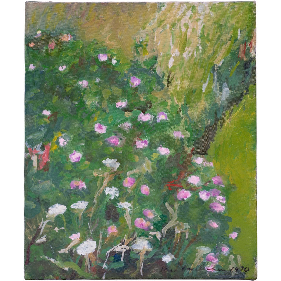 Jane Freilicher Wild Rose Bush 1970 at Phillips Auction New York