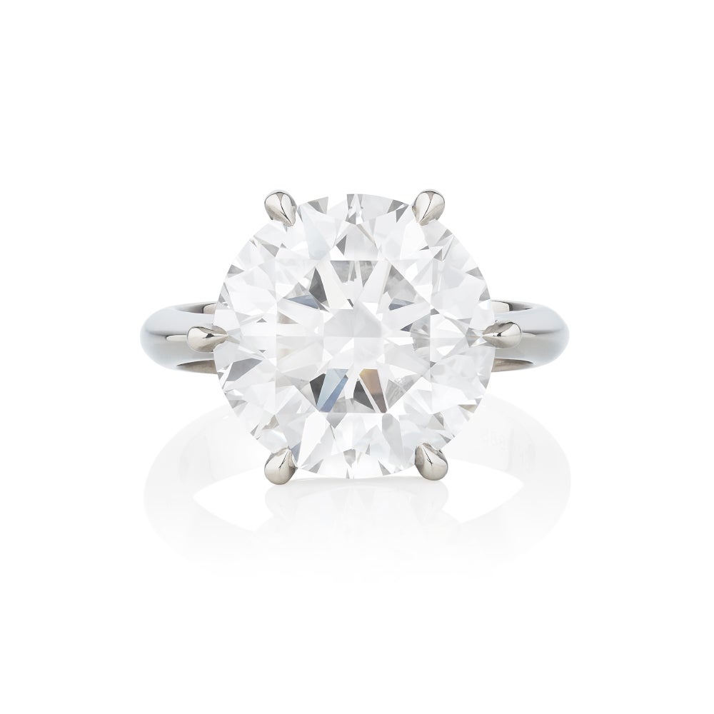 Bucherer, Fine diamond ring. Type IIa diamond weighing 10.09 carats, D Colour, Flawless, Excellent Cut, Polish, and Symmetry.