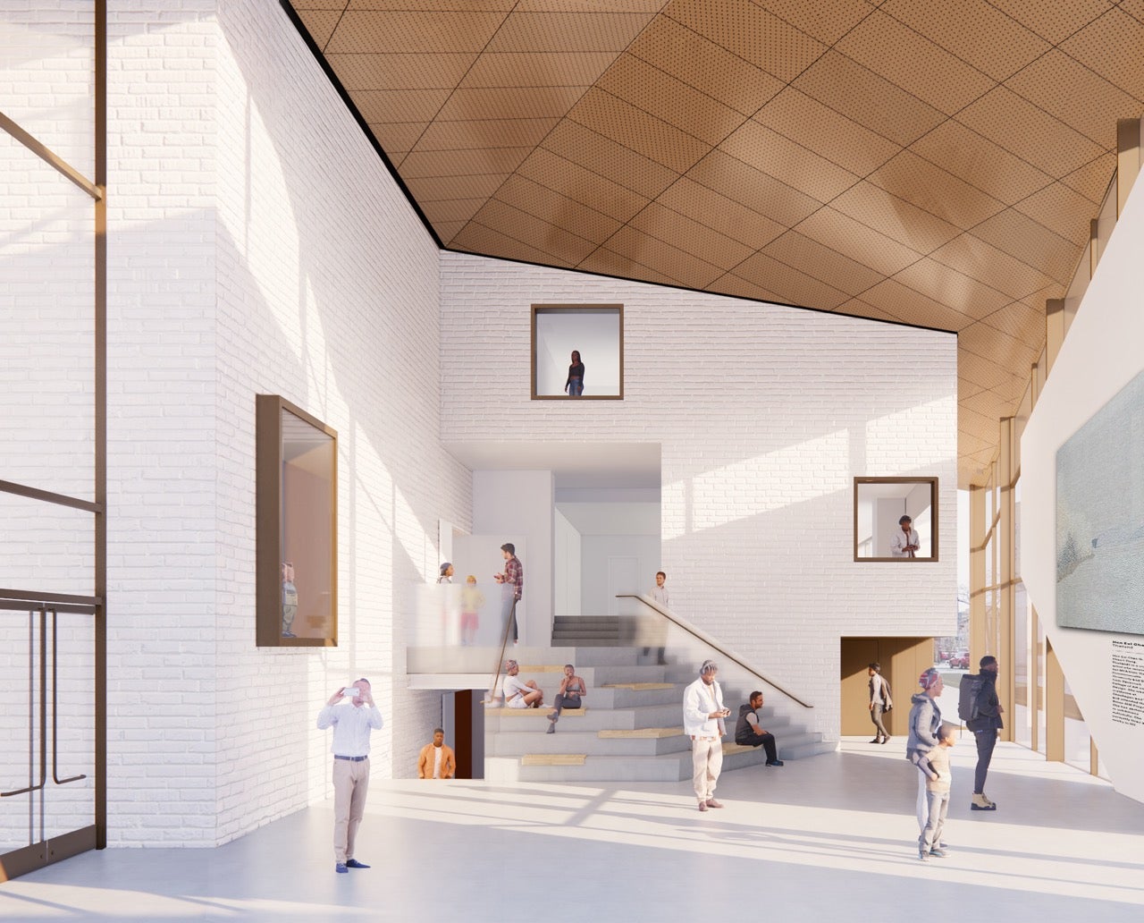 The Bronx Museum South Wing Interior Render, Courtesy Marvel