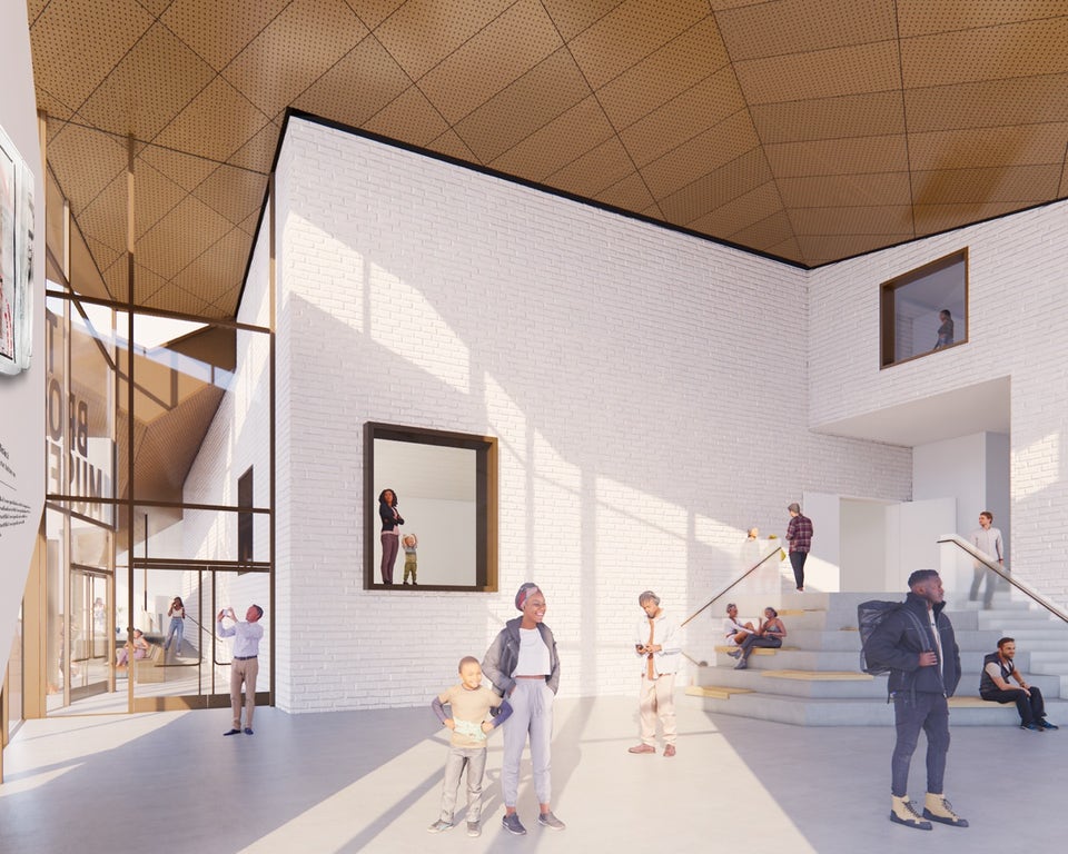 The Bronx Museum South Wing Interior Render, Courtesy Marvel