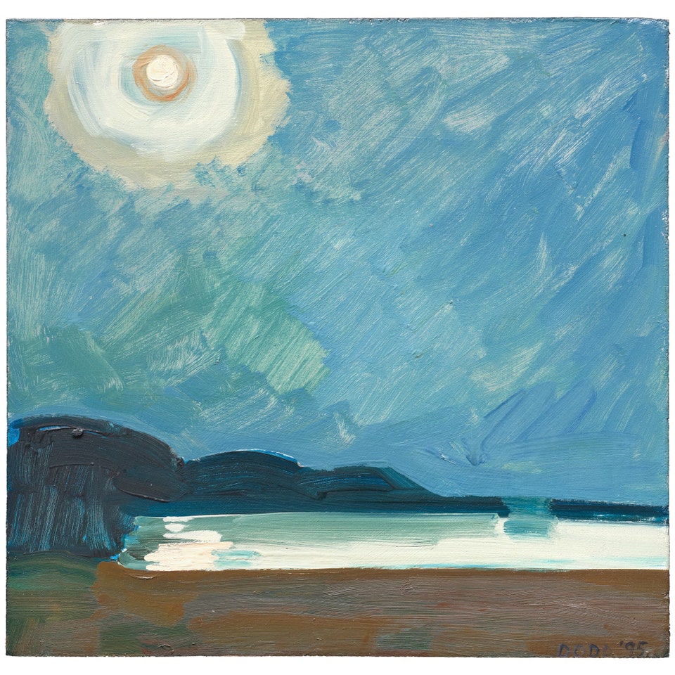 Lois Dodd View from Van Loonen's at Night 1995 at Phillips Auction New York
