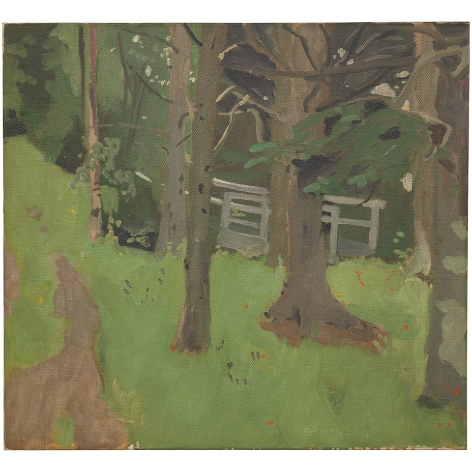 Fairfield Porter Path and Footbridge 1964 at Phillips Auction New York