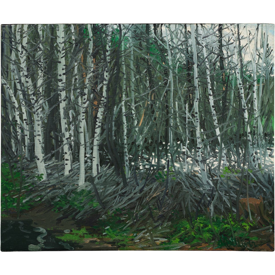 Neil Welliver Birches 1972 at Phillips Auction New York