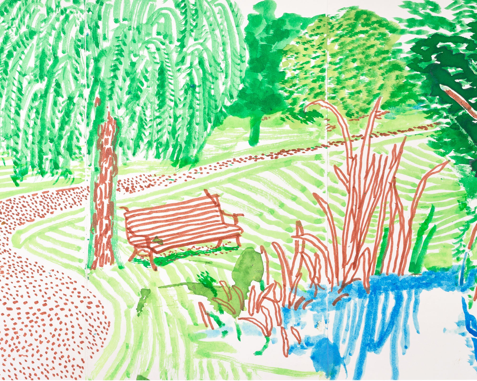 DAVID HOCKNEY Tyler Dining Room, from Moving Focus